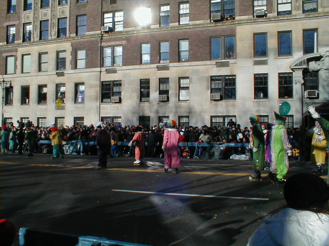 Clowns leading the parade