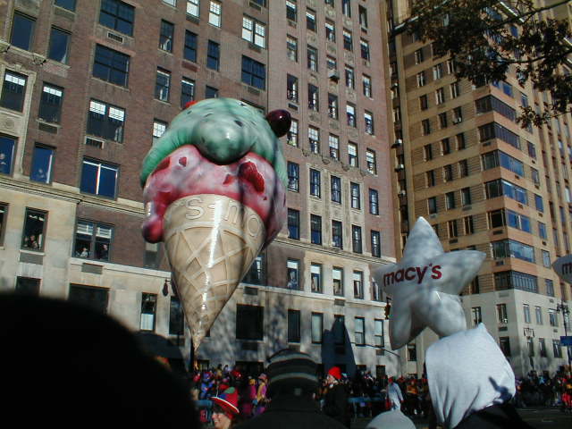 Ice Cream Cone and Macy's Star